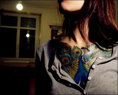 Sur ce tatouage, l'oiseau est un faisan !