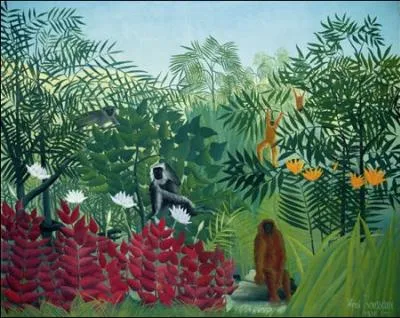 Qui a peint Fort tropicale avec singes ?