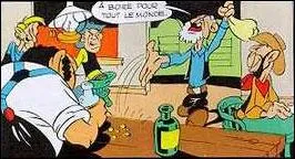 Le titre du premier album de Lucky Luke est la mine d'or de ... ( le nom du personnage central de cette image).