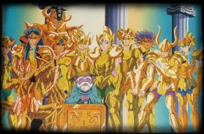 On retrouve les chevaliers d'or, dans le manga : Les Chevaliers du Zodiaque. Quel est le nom de ce manga en japonais ?