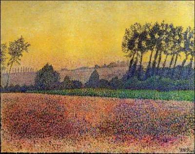 Qui a peint Petite route de campagne par la Mer du nord ?