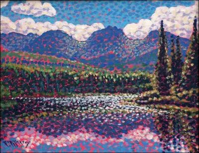 Qui a peint Reflets sur le lac ?