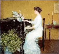Au piano, 1908