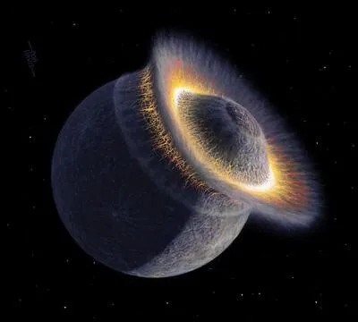 La Lune s'est forme suite  une collision entre notre Terre en formation et une plante errante, il y a de a combien d'annes ?