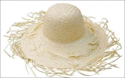 Ce chapeau est... en paille. Quel est son nom ?