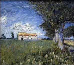 Cette   Ferme dans un champ de bl   est un tableau de :