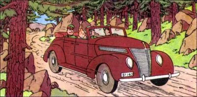 Tintin trouve sur un banc public une serviette appartenant au professeur Halambique !