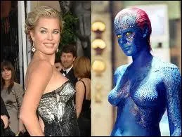 La blonde Rebecca Romijn est transforme en la rousse (et bleue) Mystique, aux grands pouvoirs, pour le film ?