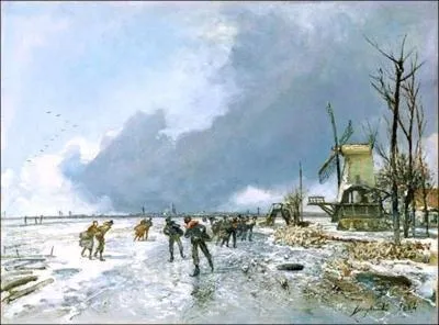 Scne de patinage, 1864