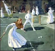 Un match de tennis dans Battersea Park