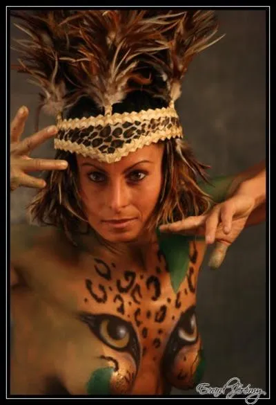 Que reprsente la peinture de cette femme ?