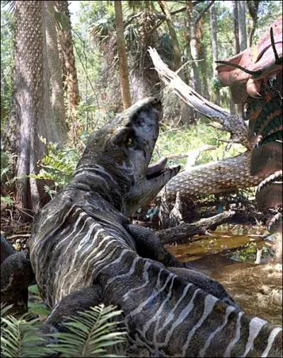 Quel est le nom de ce ttrapode reptilien de 2, 5 m de long ?