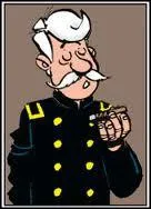 Au dbut et  la fin de la BD, que fait croire le colonel Appeltown  Loup gris, et pourquoi ?