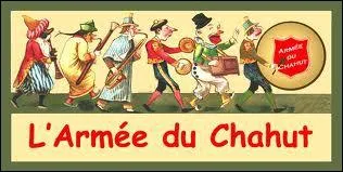 Chat +  Mot cri par le cocher pour faire avancer les chevaux  :