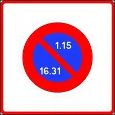 C'est le 16 juillet, ce panneau est implant o pouvez-vous vous garer ?