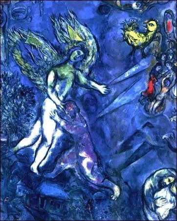 Cette autre reprsentation de Jacob luttant avec l'Ange est de ...