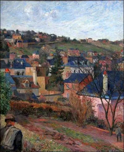 Les toits bleus  Rouen, 1884