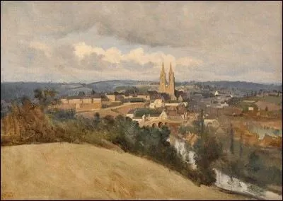 Vue gnrale de la ville de Saint-L, 1833