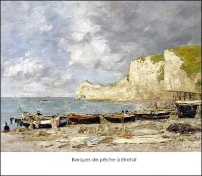 Barques de pche  Etretat
