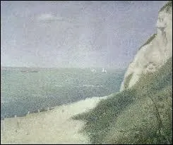 La grve du Bas Butin, Honfleur ou La Falaise, 1886