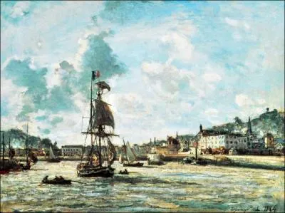 Entre du port de Honfleur, 1864