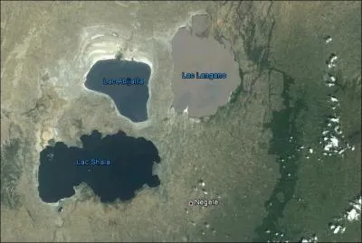 O se trouvent les lacs Shala, Abijatta et Langano ?