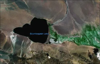 Dans quel pays se trouve le lac Buuntsagaan ?