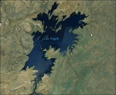 O se trouve le lac Argyle ?