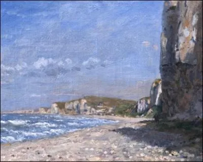 Falaises  Villerville, vers 1870