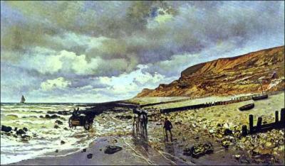 Pointe de la Hve  mare basse, 1864