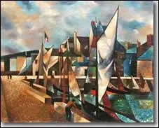 Honfleur, barques au port, 1922