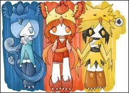 Ces personnages nous rappellent trois Pokmons, lesquels ?