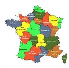 Et voici les ... . rgions administratives de la France :