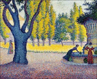 Qui a peint Saint Tropez Fontaine des Lices ?