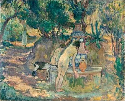 Qui a peint Bains  la fontaine de Saint Tropez ?