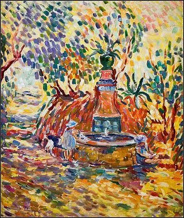 Qui a peint Filles  la Fontaine ?