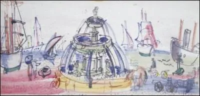 Qui a peint Fontaine en bord de mer ?