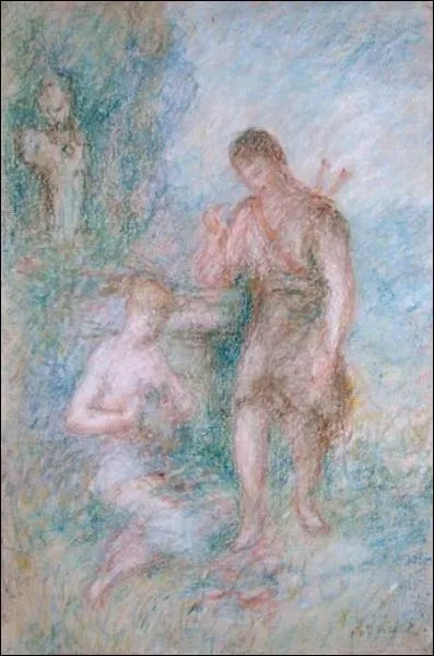 Qui a peint A la fontaine ?