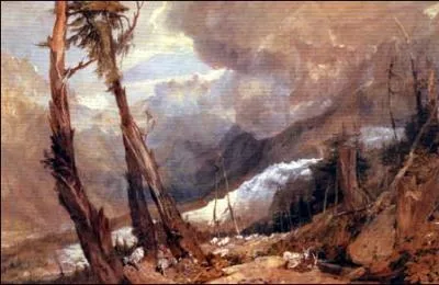 Qui a peint Glacier et fontaine de l'Aveyron ?