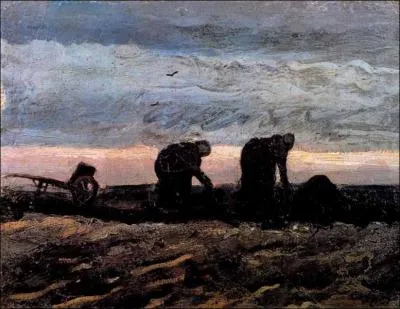Est ce Van Gogh qui a peint Deux femmes travaillant dans un champ ?