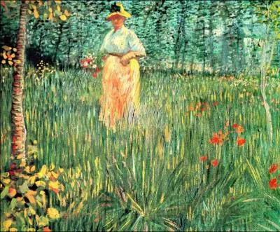 Est-ce Van Gogh qui a peint Femme dans un jardin ?