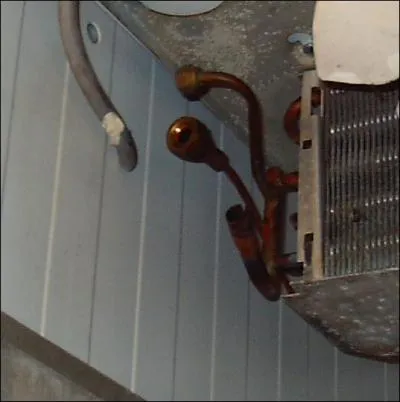 Quel est le composant qui a été démonté de cet évaporateur ?