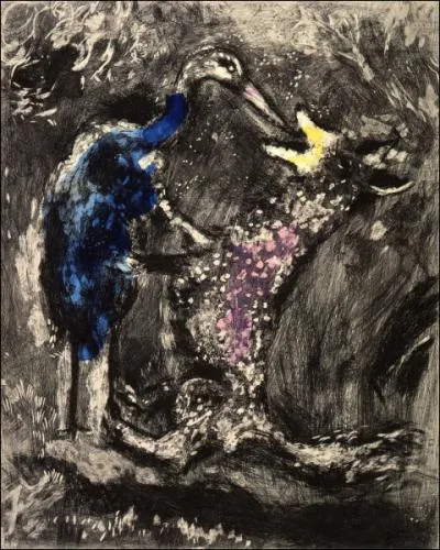 De quelle fable s'est inspir Chagall pour cette toile ?