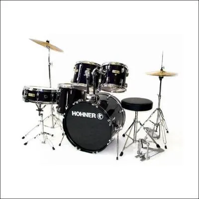 Quel est cet instrument compos de tambours et de cymbales ?