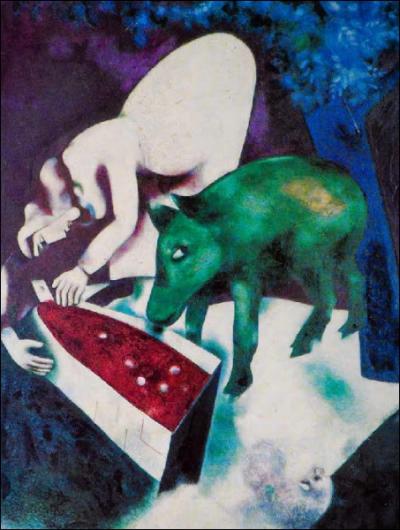 Est-ce Chagall qui a peint L'auge ?