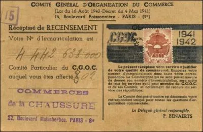 Les comits d'organisation sont crs par la loi du 16 aout 1940 pour :