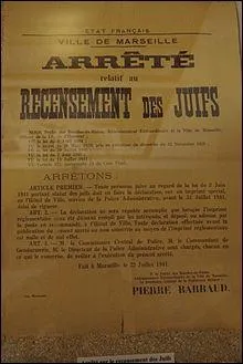 Les deux statuts successifs des Juifs (3 oct 1940 et 2 juin 1941) ne prvoient pas :