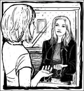 Qui a-t-elle reprsent avec elle sur ce dessin ?