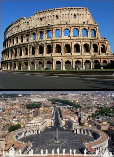 Dans quelle capitale peut-on visiter le Colisée et la place Saint-Pierre ?