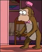 Quel est le nom du fils du singe qui a kidnapp Bart ?